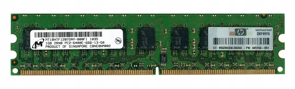 DELL SERVER RAM 1 GB DDR2 800 Mhz ECC (MT18HTF12872AY-800F1)