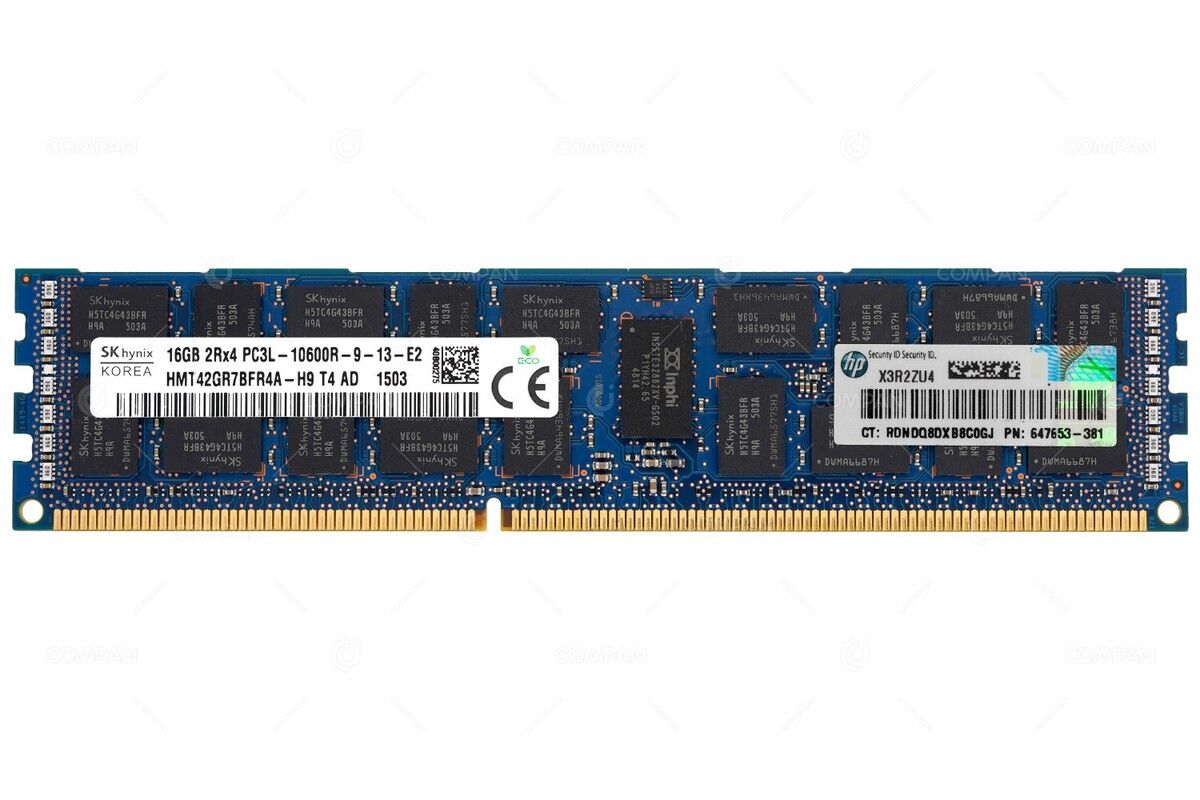 DELL SERVER RAM 16 GB DDR3 1333 Mhz RDIMM (HMT42GR7BFR4A-H9)