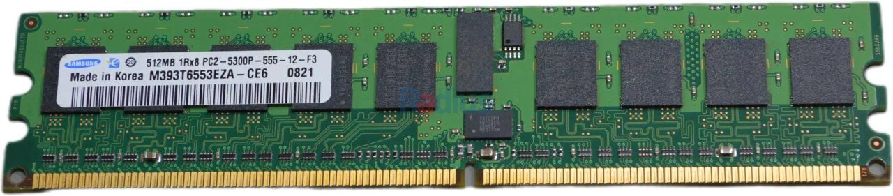 Dell Samsung 512 MB RAM M393T6553EZA-CE6 PC2-5300P Server Memory
