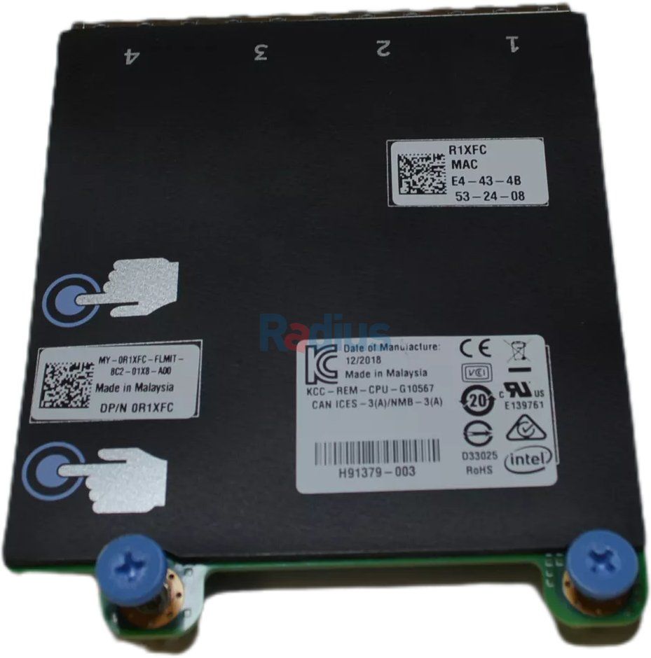 DELL Intel i350 Quad Port 1GbE Base-T Network Daughter Card, R1XFC