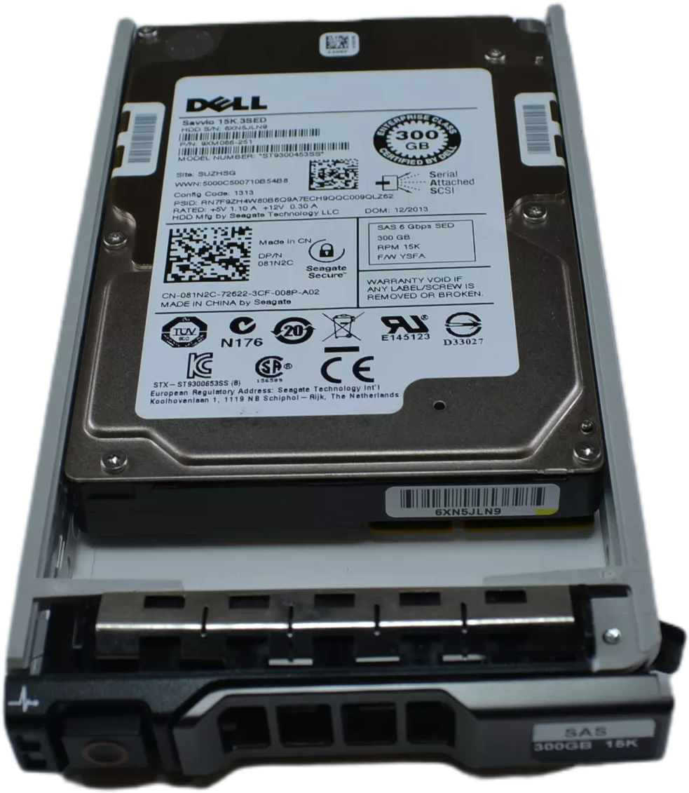 DELL SERVER HDD 300 GB SAS 15.000 rpm 2.5'' Hot-Plug (81N2C)