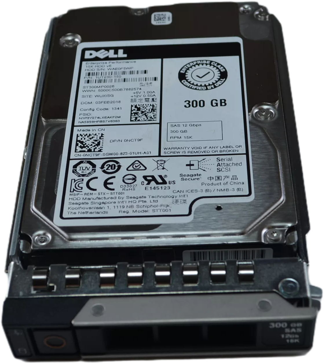 DELL SERVER HDD 300GB 15K 2.5 SAS 12G (NCT9F , ST300MP0026)
