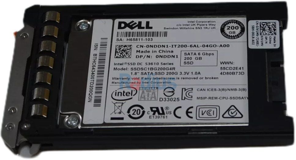 DELL SERVER SSD 200 GB SATA 1.8'' SSD Intel (NDDN1)