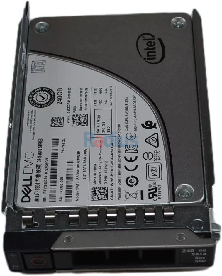 DELL SERVER SSD 240 GB SATA Mix Use 2.5'' Hot-Plug S4610 (T1WH8)