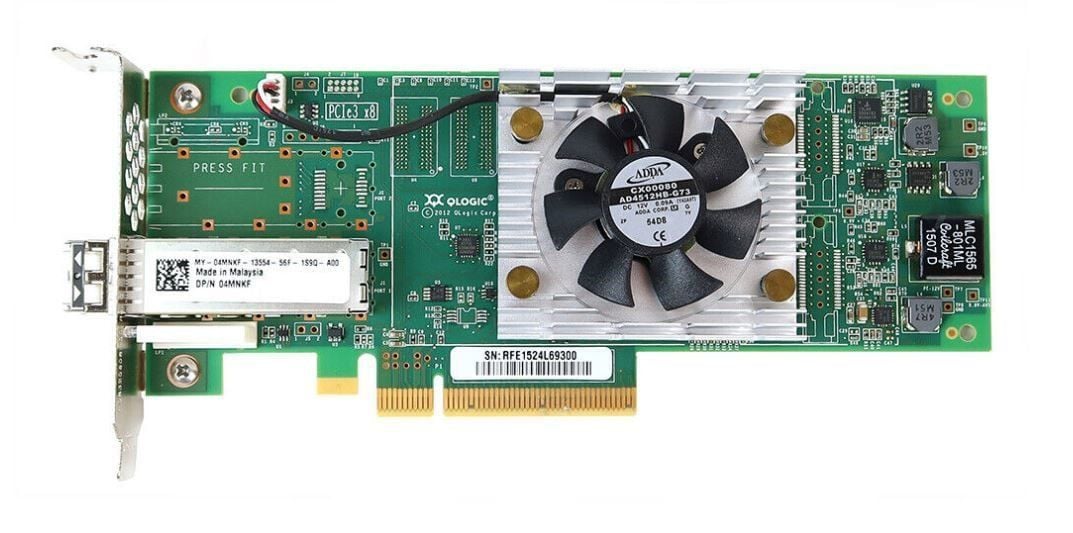 DELL Qlogic QLE-2660 Single Port FC16 Fiber Channel HBA Card PCIe, Low Profile, 4MNKF