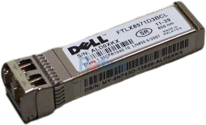 DELL Networking Transceiver SFP+ 10GbE 850nm, N743D