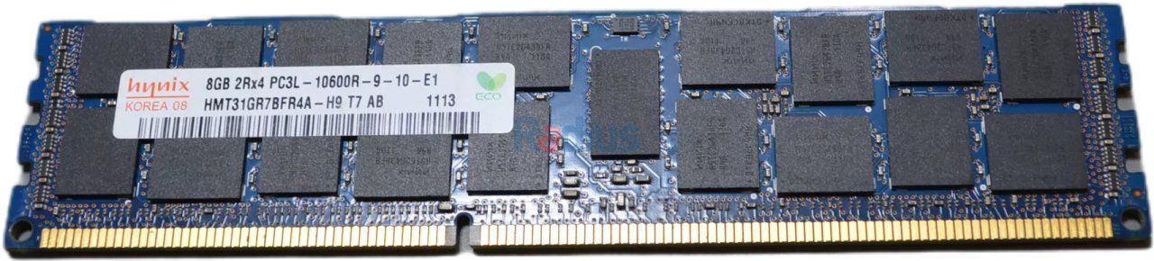 Dell SK Hynix 1x 8GB DDR3-1333 RDIMM PC3L-10600R Dual Rank x4 Module (HMT31GR7BFR4A-H9)