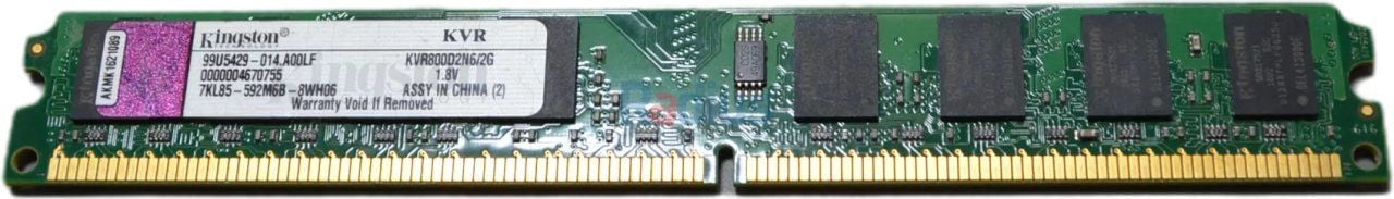 Dell Kingston 2 GB 800 MHz DDR2 CL6 RAM (KVR800D2N6/2G)