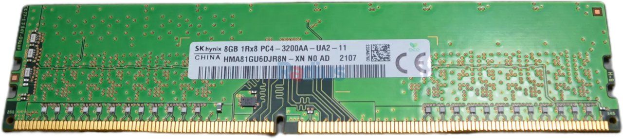Dell SK Hynix 1x 8GB DDR4-2666 ECC UDIMM PC4-21300V-E Single Rank x8 Module (HMA81GU7CJR8N-VK)