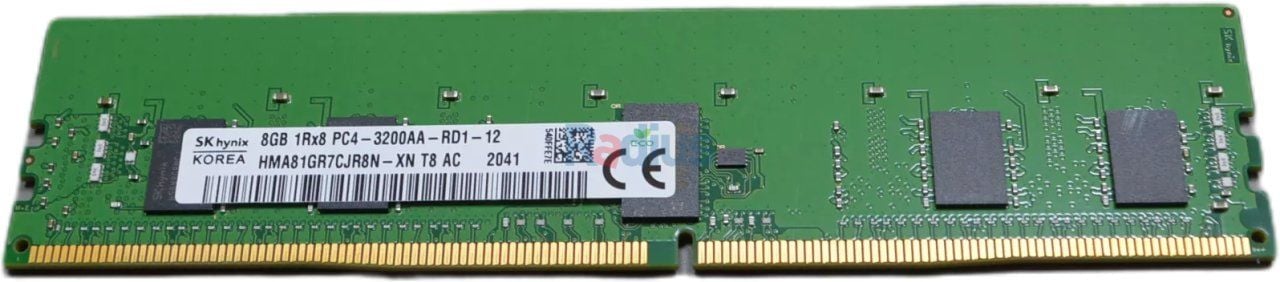 Dell SK Hynix 1x 8GB DDR4-3200 RDIMM PC4-25600R Single Rank x8 Module (HMA81GR7CJR8N-XN)