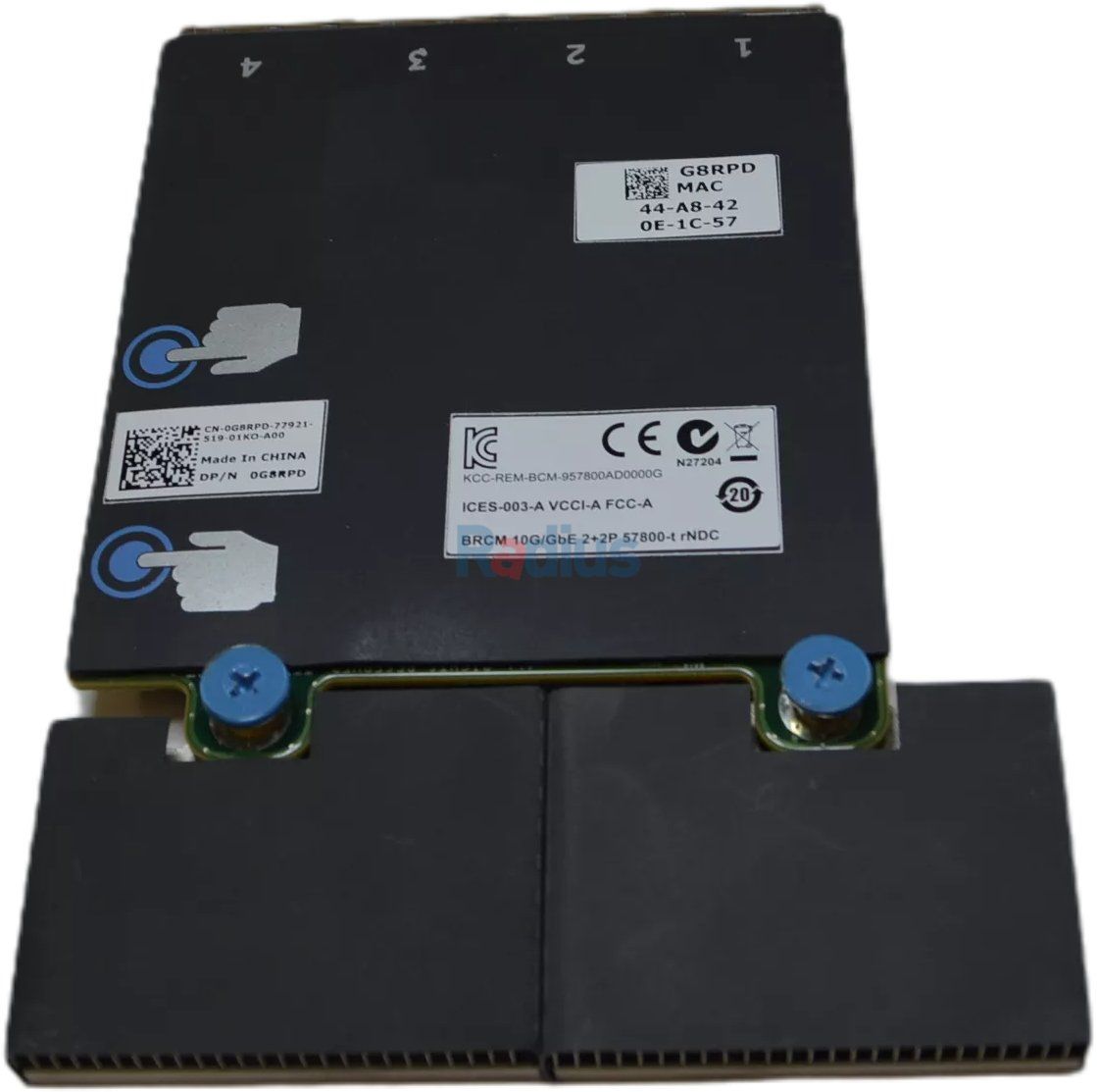 DELL NIC Broadcom 57800 2x10Gb Base-T + 2x1Gb BT Network Daughter Card (G8RPD)
