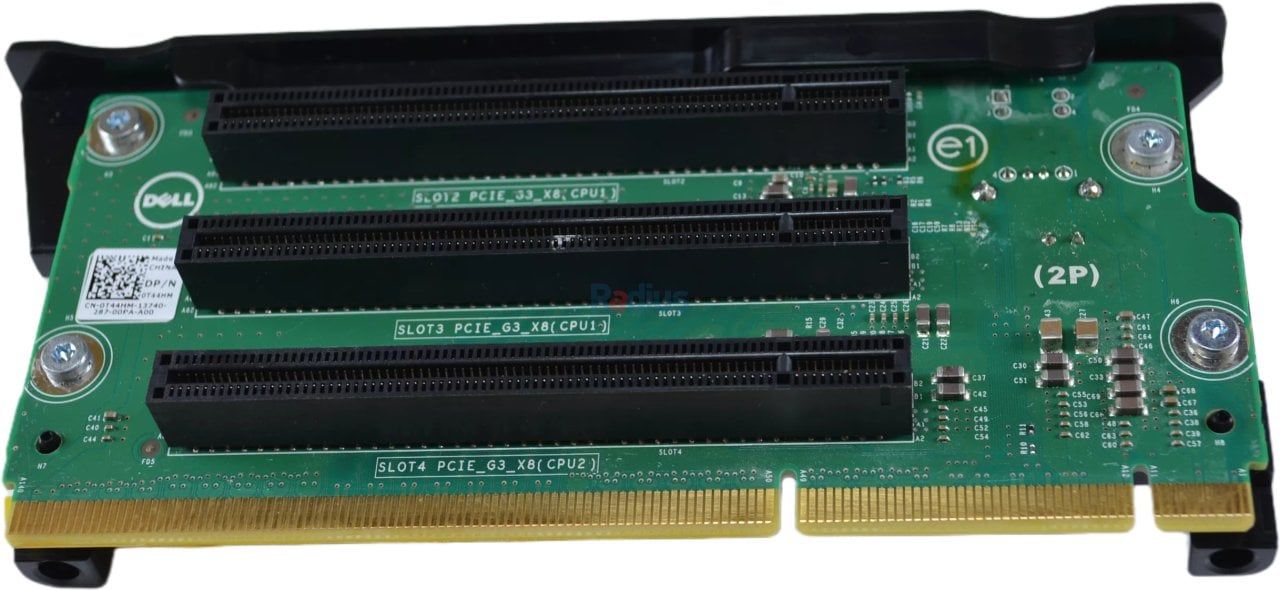 Dell PowerEdge R520 Riser Card 2 Riser Board 2 Dual PCI-E X8 T44HM SLT2-G3X8
