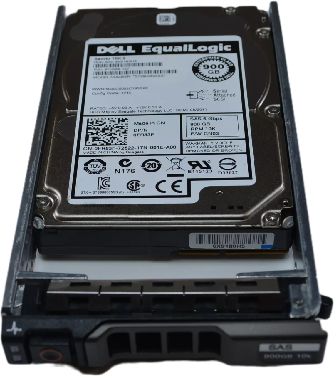 DELL FR83F - 900GB 10K 2.5 SAS 6G EQL ST9900805SS