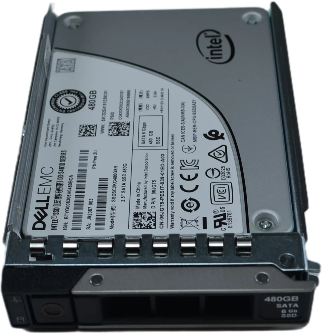DELL SERVER SSD 480 GB SATA Mix Use 2.5'' Hot-Plug Intel (S4610, 6JGT5)