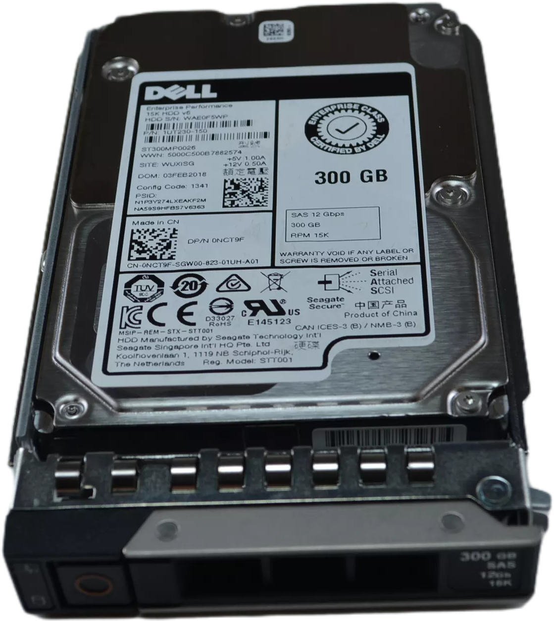 DELL SERVER HDD 300GB 15K 2.5 SAS 12G (NCT9F , ST300MP0026)