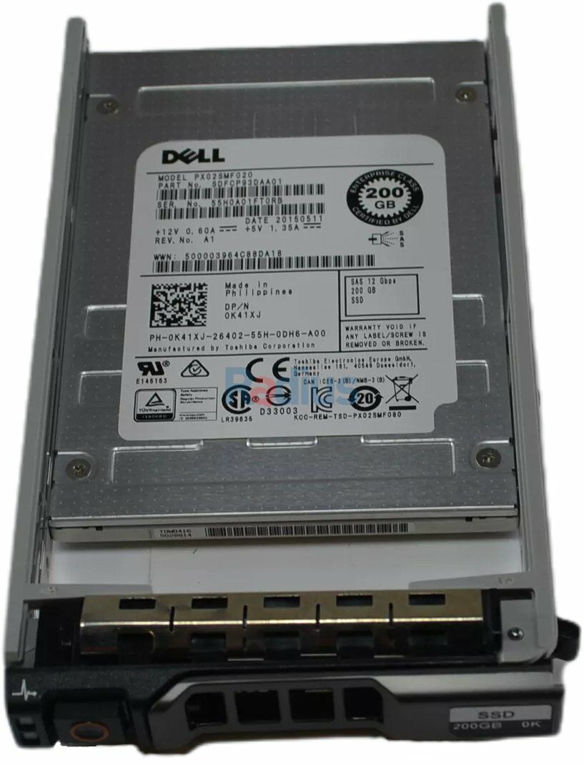 DELL 200GB SSD 2.5 SAS 12G MLC (K41XJ)