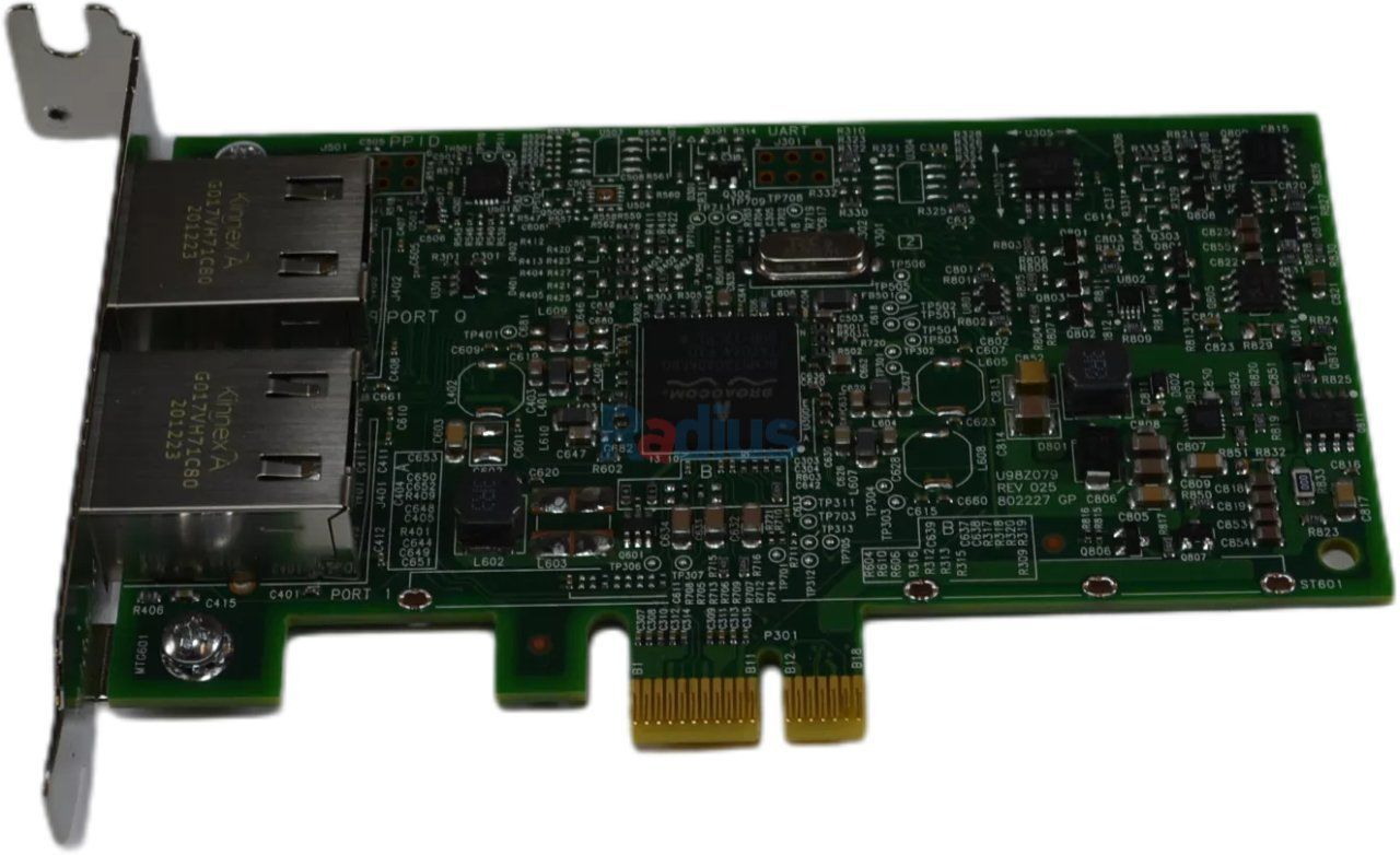 DELL Broadcom 5720 Dual Port 1GbE Base-T PCIe Ethernet Card (557M9)