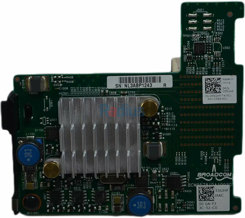 DELL Broadcom 57810-k Mezzanine Card for Blades (55GHP)