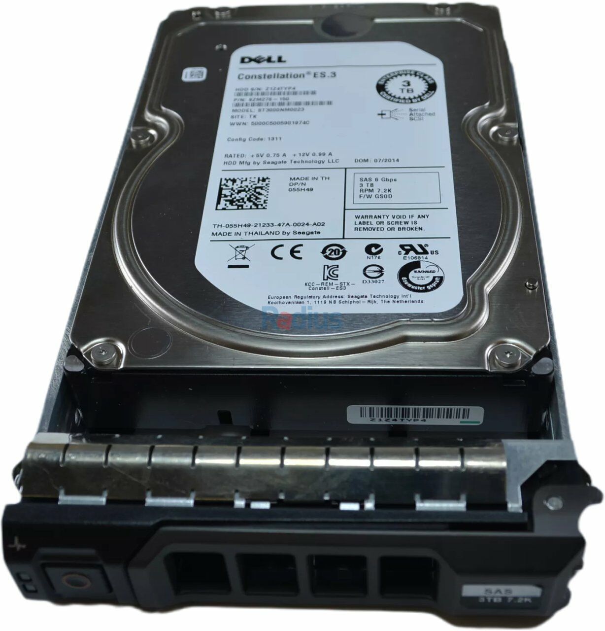 DELL HDD 3 TB Nearline-SAS 7.200 rpm 3.5'' Hot-Plug 55H49 CWJ92