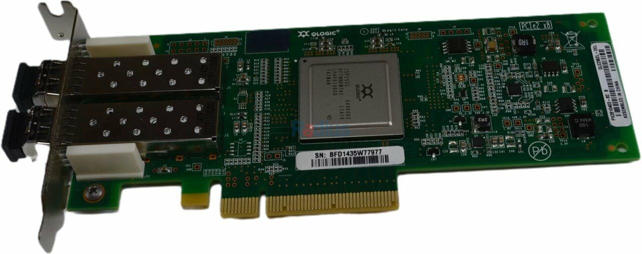 DELL Qlogic QLE-2562 Dual Port FC8 Fiber Channel HBA Card PCIe (RW9KF)