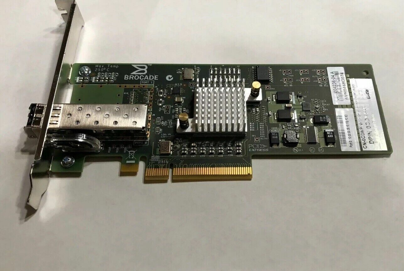 DELL Brocade 815 Single Port FC8 Fiber Channel HBA Card PCIe (CDNPW)