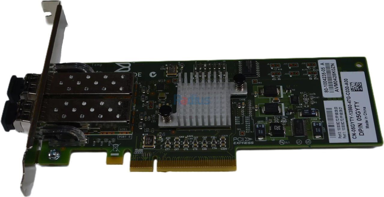 DELL Brocade 825 Dual Port FC8 Fiber Channel HBA Card PCIe, 5GYTY